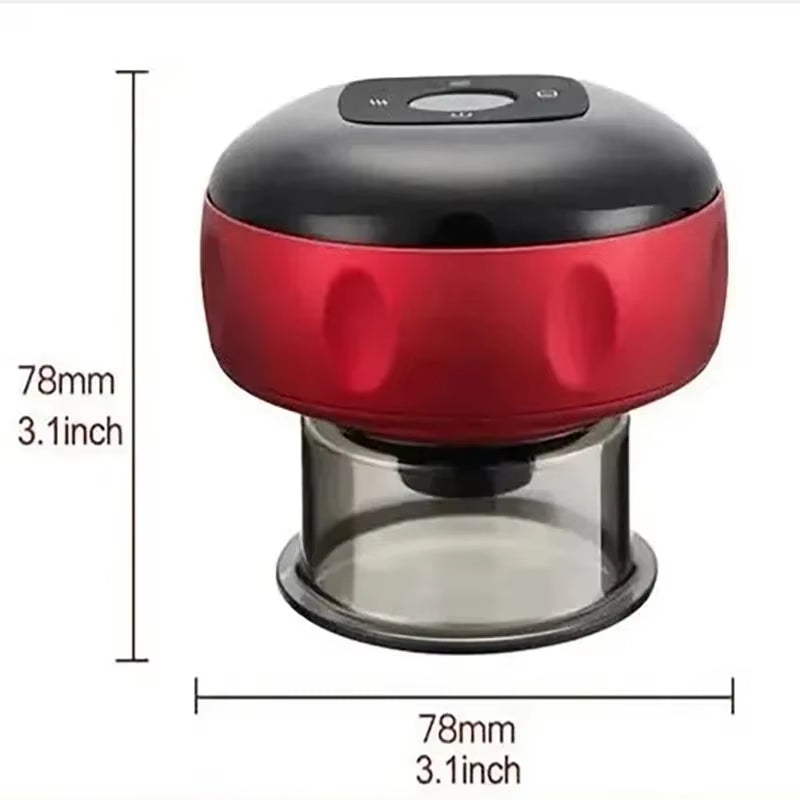 Revolutionary Intelligent Vacuum Cupping Massager with Heating - Ultimate Gua Sha Experience for Back, Neck, and Arms