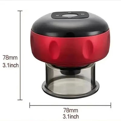 Revolutionary Intelligent Vacuum Cupping Massager with Heating - Ultimate Gua Sha Experience for Back, Neck, and Arms